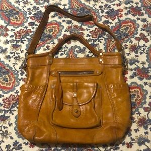 Tan leather bag
